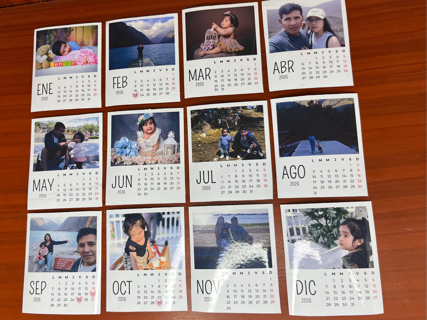 Calendario imantado Personalizado 2026