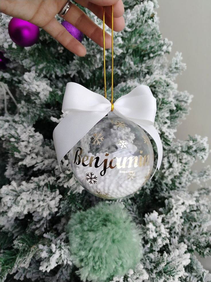 Esfera Navideña Personalizada